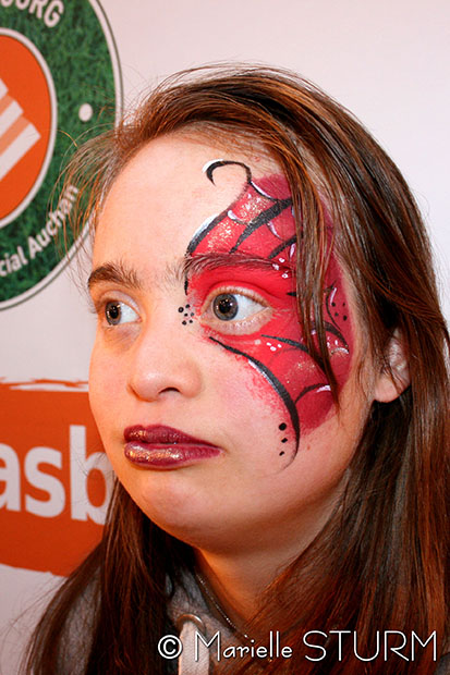 Maquillage d'Evènement Halloween Rouge